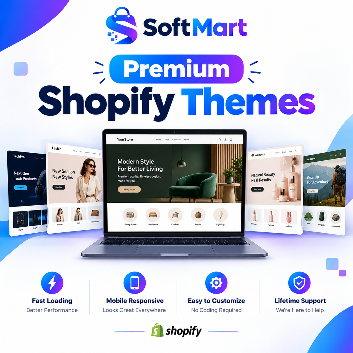 Buy 1 Get 3 ā Premium Shopify Themes