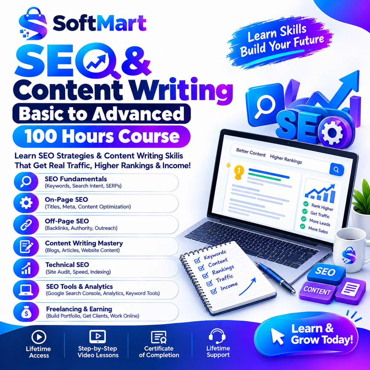 SEO Mastery Course – Beginner to Advanced | 100+ Hours Complete SEO Training