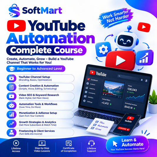 YouTube Automation Mastery Course – Beginner to Advanced | Build & Grow Faceless YouTube Channels