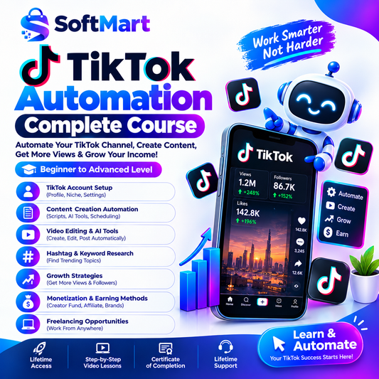 TikTok Automation Mastery Course – Beginner to Advanced | Build & Grow Faceless TikTok Channels